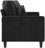 vidaXL 2-Sitzer-Sofa Schwarz 140 cm Samt 359308 Bild 4