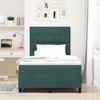 vidaXL LED Boxspringbett mit Kopfteil Dunkelgrün 120 x 190 cm Samt 3343301 Bild 4