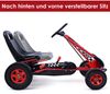 Pedal Gokart Racing Kinderauto Pedalfahrzeug Tretauto Gocart Sitzaußen-rot Bild 3