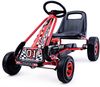 Pedal Gokart Racing Kinderauto Pedalfahrzeug Tretauto Gocart Sitzaußen-rot Bild 2
