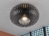 LED Deckenleuchte Gitter Lampenschirm Metall in Schwarz, Ø 30cm Bild 5