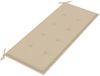 vidaXL Gartenbank mit Auflage 120 cm Bambus 3063879 Bild 5