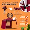 CASARIA® Set 3x3m Pavillon und 2x Seitenteil rot Bild 2