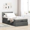 vidaXL Ottoman-Bett mit Matratze & LEDs Dunkelgrau 100x200 cm Stoff 3312285 Bild 4