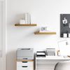 vidaXL Wandregal Wandmontiert 2 pcs Braun 50 x 23 x 4 cm Holzwerkstoff 42019945 Bild 4