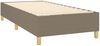 vidaXL Boxspringbett mit Matratze Taupe 80x200 cm Stoff, Härtegrad: H2 [3132109] Bild 4