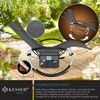 KESSER® Relaxliege Liegestuhl | Gartenliege | Gartenstuhl | Klappstuhl faltbar | Schwungliege | Schaukelsessel | ergonomische Relaxsessel | wetterfest | 180 kg Belastung | 174 x 78 x 89 cm Anthrazit - mit Set Bild 5
