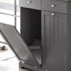 SoBuy BZR33-DG Wäscheschrank, MDF, Lackiert, Dunkelgrau, 78 x 91 x 37 cm Bild 4