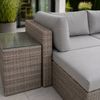 Greemotion Gartenlounge-Set Rattanlounge Olea 5-teilig. Loungeset Rattan mit Auflagen & Glastisch Bild 3