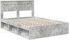 vidaXL Bettrahmen Beton Grau 150 x 200 cm Massives Kiefernholz 3409746 Bild 4