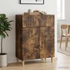 vidaXL Sideboard Geräucherte Eiche 66 x 34,5 x 90 cm Holzwerkstoff 894640 Bild 4