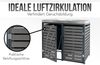 2er Mülltonnenverkleidung HWC-K14, Mülltonnenbox mit Pflanzkasten, 124x134x84cm WPC Edelstahl 79kg ~ anthrazit Bild 3