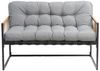 Furnify Gartenlounge-Set WALDHOF 4-teilig Metall Gartenmöbel Set mit Sofa, 2 Sesseln & Tisch, (Set, 4-tlg, Sofa, 2x Sessel, 1x Tisch, Sitzkissen), Mit Sitzkissen inklusive Bild 4