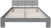 Homestyle4u Futonbett, massives Kiefernholz, Grau, 120x200 cm, mit Matratze Bild 5