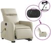 vidaXL Massagesessel mit Aufstehhilfe Elektrisch Creme Kunstleder 3206771 Bild 5