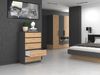 ibonto SCHUBKASTENKOMMODE ANTHRAZIT / ARTISAN EICHE 109,5x40x70cm (H 109.5 x T 40 x B 70 cm) Bild 5