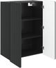 vidaXL Wandschrank Schwarz 66 x 34,5 x 92 cm Holzwerkstoff 898226 Bild 3