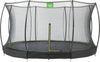 EXIT Silhouette Bodentrampolin ø366cm mit Sicherheitsnetz - schwarz Bild 4