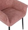 HOME DELUXE Esszimmerstuhl chenille CHENO - 4er Set Rosa Bild 3
