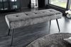 riess-ambiente Sitzbank BOUTIQUE 100cm dunkelgrau / schwarz (Einzelartikel, 1-St), Wohnzimmer · Cord · Metall · Esszimmer· Flur · Schlafzimmer Bild 2