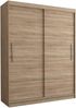 MOEBLO Kleiderschrank LARA 06 (mit dekorativen Elementen aus Aiminium, Schwebetürenschrank 2-türig Schrank, Gaderobe mit vielen Einlegeböden und Kleiderstange), (BxHxT): 150 x 200 x 61 cm Bild 4