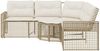 vidaXL Gartensofa in L-Form mit Kissen und Fußbank Beige Poly Rattan 365896 Bild 3