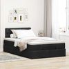 vidaXL Ottomane Bett mit Matratze & LEDs Schwarz 120x190 cm Stoff 3312376 Bild 4