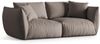 Micadoni Sofa Chris 4-Sitzer Strukturierter Stoff Warmes Grau Bild 2