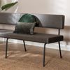 Bronx71 Esszimmerbank Leder Espen anthrazit 190 cm Bild 2