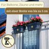 GarPet Balkonkasten 2x Geländerkasten Balkon mit Wasserspeicher Blumen Topf Kasten Bild 4