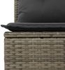 vidaXL 8-tlg. Garten-Sofagarnitur mit Kissen Grau Poly Rattan 3255906 Bild 5