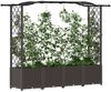 vidaXL Hochbeet mit Rankgitter und Dach Braun 204 x 40 x 138 cm PP 42032508 Bild 3