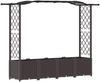 vidaXL Hochbeet mit Rankgitter und Dach Braun 204 x 40 x 138 cm PP 42032508 Bild 2