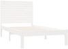 vidaXL Massivholzbett Weiß 90x200 cm [3104594] Bild 4