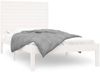 vidaXL Massivholzbett Weiß 90x200 cm [3104594] Bild 2