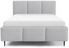 Polsterbett Schlafzimmerbett MIAMI Komplettset 180x200cm in Stoff Lambi Hellgrau Bild 3