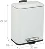 Relaxdays Bad Mülleimer 5 l Softclose Bild 5