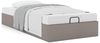 vidaXL Ottoman-Bett ohne Matratze Taupe 90x190 cm Stoff 3310844 Bild 4