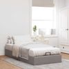 vidaXL Ottoman-Bett ohne Matratze Taupe 90x190 cm Stoff 3310844 Bild 3