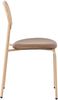 Esszimmerstuhl 4er-Set mit Rattan-Rückenlehne & PU-Sitz, Braun Bild 4