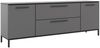 Lowboard >soul< in Basaltgrau - Metall schwarz matt - 180x66,1x40cm (BxHxT) Bild 2