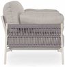 Gartensessel Dispar aus Aluminium, modern gepolstert, beige Agate, abnehmbare Kissen Bild 3