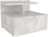 Vente-unique - AZELNO Bedside table Holz, Platte Weiß - B 35 cm x H 32 cm x L 39,4 cm Bild 4