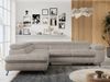 Ecksofa mit Bettfunktion, Modern Sofa, L-form, Einstellbare Kopfstützen, Bettkasten - PETER - Hellbraun Cord - Topper T25 - links Bild 4