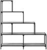 vidaXL Bücherregal 4 Etagen Grau Sonoma 139x33,5x149 cm Holzwerkstoff 842479 Bild 5