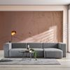 Sofa Suldal 3-Sitzer mit Longchair Textil Grau [en. casa] Bild 2