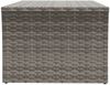 Couchtisch Sofatisch, Grau 100x50x40 cm Poly Rattan d242e Bild 4