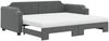 vidaXL Tagesbett Ausziehbar mit Matratzen Dunkelgrau 90x190 cm Stoff 3197663 Bild 2