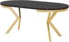Esstisch Ewagio 90 (Farbe: Schwarz / Eiche Craft Gold) Bild 3