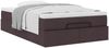 vidaXL Ottoman-Bett mit Matratze Dunkelbraun 120x190 cm Stoff 3311095 Bild 5